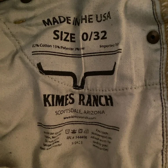 Kimes Ranch Dark Blue Straight Jeans - Picture 3 of 3